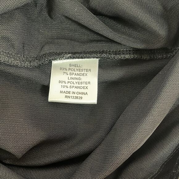 Camila Coelho Florence Long Sleeve Feather Mesh Bodycon Mini Dress Size XXS - Picture 7 of 7